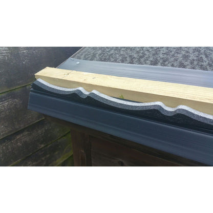 Lightweight Tiles Eaves and Ridge Foam Filler Pair with Adhesive Tape