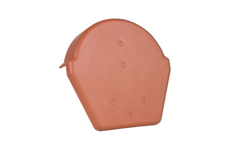 Lightweight Tiles Terracotta Red Budget Ridge End Cap